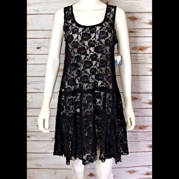 Free People Dresses & Skirts - Intimately Free People  Black Lace Dress NEW!  L